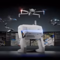 One pilot flying four drones